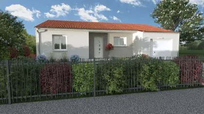 Projet de construction d'une maison 86.34 m² avec terrain à LA MOTHE-SAINT-HERAY (79)