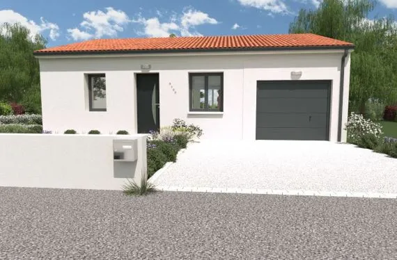 Photo maison 60&nbsp;m²<br>sur terrain 265&nbsp;m²