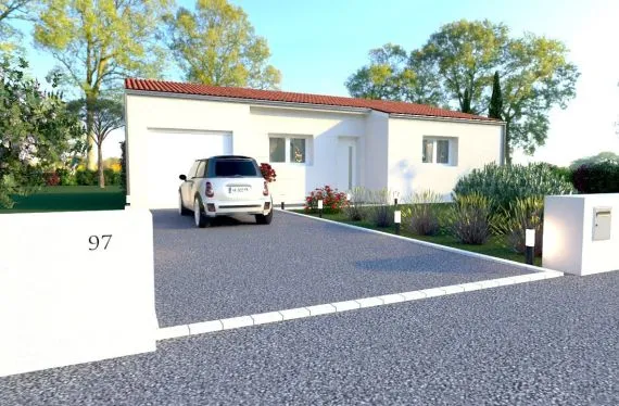 Photo maison 80&nbsp;m²<br>sur terrain 659&nbsp;m²