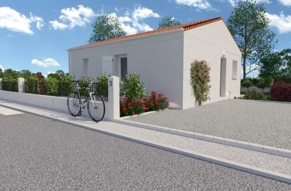 Photo maison 52&nbsp;m²<br>sur terrain 485&nbsp;m²
