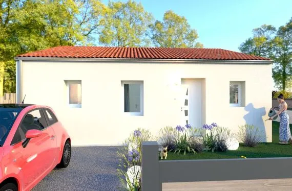 Photo maison 62&nbsp;m²<br>sur terrain 434&nbsp;m²