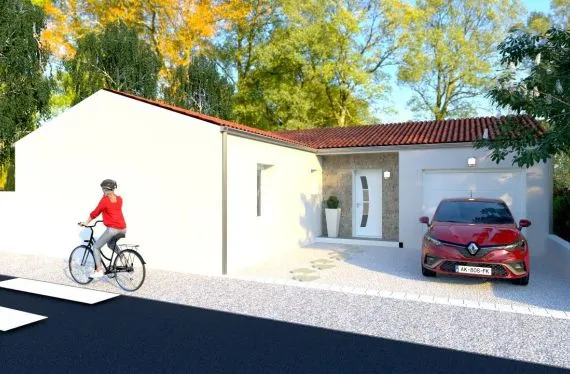 Photo maison 78&nbsp;m²<br>sur terrain 444&nbsp;m²